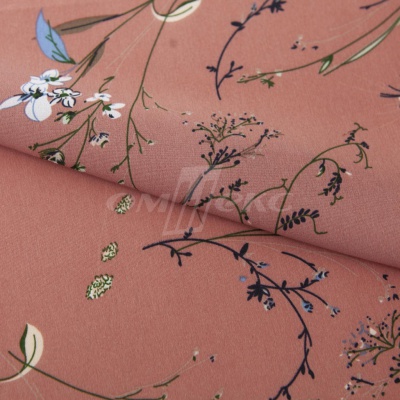 Плательная ткань "Фламенко" 2.1, 80 гр/м2, шир.150 см, принт растительный - купить в Якутске. Цена 311.05 руб.