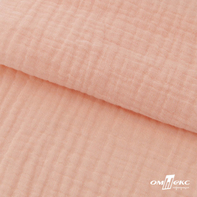 Ткань Муслин, 100% хлопок, 125 гр/м2, шир. 140 см #201 цв.(18)-розовый персик - купить в Якутске. Цена 464.97 руб.