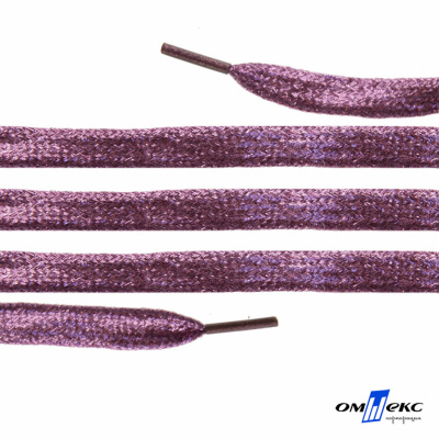 Шнурки #107-01, плоские 130 см, цв.розовый металлик - купить в Якутске. Цена: 35.45 руб.