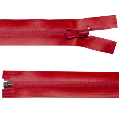 Молния водонепроницаемая PVC Т-7, 90 см, разъемная, цвет (820) красный - купить в Якутске. Цена: 61.18 руб.