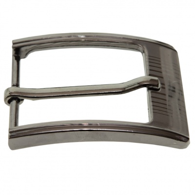 Пряжка металлическая для мужского ремня SC035#7 (шир.ремня 40 мм), цв.-тем.никель - купить в Якутске. Цена: 43.93 руб.