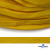 Шнур плетеный (плоский) d-12 мм, (уп.90+/-1м), 100% полиэстер, цв.269 - жёлтый - купить в Якутске. Цена: 8.62 руб.