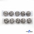 119-01 Кнопки пришивные декоративные металл 21 мм, цв.-никель - купить в Якутске. Цена: 21.54 руб.