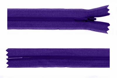 Молния потайная Т3 866, 20 см, капрон, цвет фиолетовый - купить в Якутске. Цена: 5.27 руб.