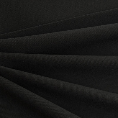 Костюмная ткань с вискозой "Меган", 210 гр/м2, шир.150см, цвет чёрный - купить в Якутске. Цена 378.55 руб.