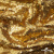 Трикотажное полотно, Сетка с пайетками,188 гр/м2, шир.140 см, цв.-тем.золото (#51) - купить в Якутске. Цена 505.15 руб.