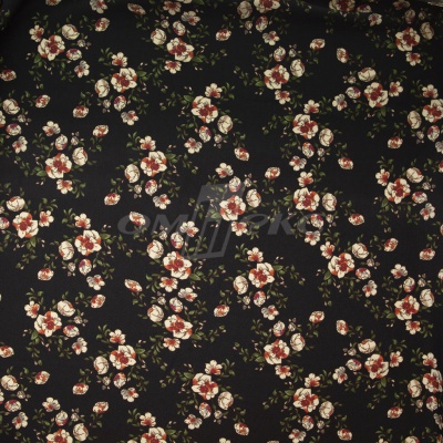 Плательная ткань "Фламенко" 3.1, 80 гр/м2, шир.150 см, принт растительный - купить в Якутске. Цена 239.03 руб.