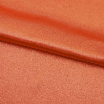 Поли креп-сатин 18-1445, 120 гр/м2, шир.150см, цвет оранжевый - купить в Якутске. Цена 157.15 руб.