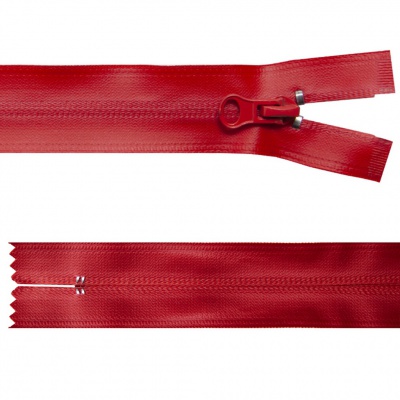 Молния водонепроницаемая PVC Т-7, 20 см, неразъемная, цвет (820)-красный - купить в Якутске. Цена: 21.78 руб.