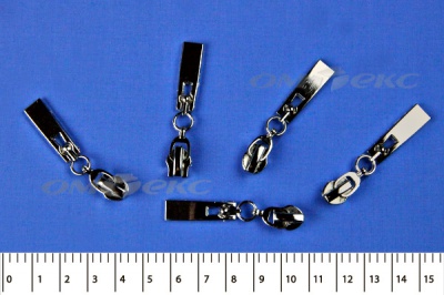 Слайдер декоративный, металлический №1/спираль Т7/никель - купить в Якутске. Цена: 6.29 руб.