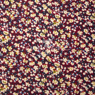 Плательная ткань "Софи" 5.1, 75 гр/м2, шир.150 см, принт растительный - купить в Якутске. Цена 243.96 руб.