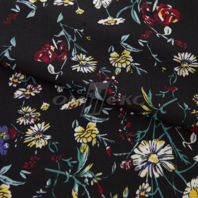 Плательная ткань "Фламенко" 6.2, 80 гр/м2, шир.150 см, принт растительный - купить в Якутске. Цена 239.03 руб.