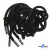 Шнурки #107-05, круглые 130 см, декор.наконечник, цв.чёрный - купить в Якутске. Цена: 22.56 руб.