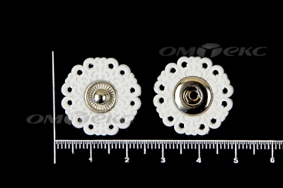 Кнопки пришивные №6 S20мм пластиковые белые - купить в Якутске. Цена: 9.88 руб.