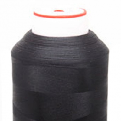 Нитки текстурированные некручёные, намот. 5 000 м, цвет чёрный - купить в Якутске. Цена: 70.43 руб.