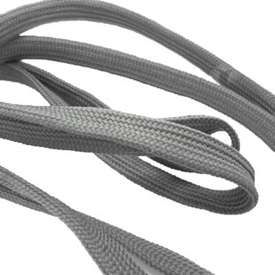 Шнурки т.5 150 см серый - купить в Якутске. Цена: 31.48 руб.