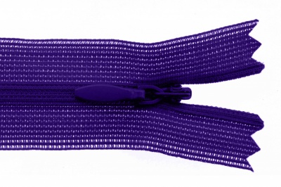 Молния потайная Т3 866, 20 см, капрон, цвет фиолетовый - купить в Якутске. Цена: 5.27 руб.