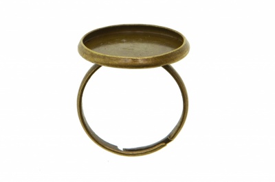 Заготовка для рукоделия металлическая фигурная для кольца 15мм - купить в Якутске. Цена: 7.44 руб.