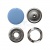 Кнопка рубашечная (закрытая) 9,5мм - эмаль, цв.182 - св.голубой - купить в Якутске. Цена: 5.74 руб.