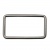 Рамка металлическая прямоугольная, 40 х 15 мм- тём.никель - купить в Якутске. Цена: 4.60 руб.