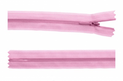Молния потайная Т3 513, 60 см, капрон, цвет св.розовый - купить в Якутске. Цена: 10.13 руб.