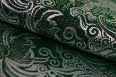 Ткань костюмная жаккард, 135 гр/м2, шир.150см, цвет зелёный№4 - купить в Якутске. Цена 441.94 руб.