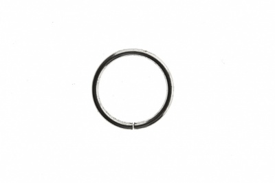 Кольцо металлическое d-15 мм, цв.-никель - купить в Якутске. Цена: 2.45 руб.