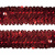 Тесьма с пайетками 3, шир. 30 мм/уп. 25+/-1 м, цвет красный - купить в Якутске. Цена: 1 087.39 руб.