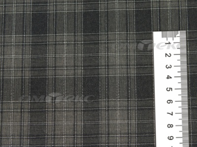 Ткань костюмная клетка 25235 2004, 185 гр/м2, шир.150см, цвет серый/бел - купить в Якутске. Цена 