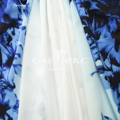 Плательная ткань "Фламенко" 19.1, 80 гр/м2, шир.150 см, принт растительный - купить в Якутске. Цена 241.49 руб.